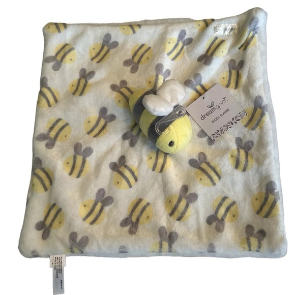 Dreamgro Bee Security Blanket Buddy Blankie Soft Plush Baby Lovey Dream Gro NWT - Picture 1 of 5